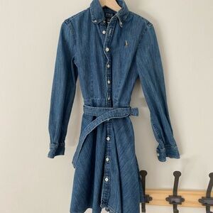 Polo by Ralph Lauren Blue Denim Kids Dress